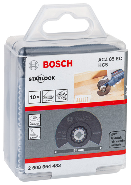 HCS Segmentsägeblatt ACZ 85 EC Wood, 85 mm, 10er-Pack Produktbild img2 L