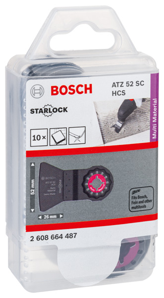 HCS Schaber ATZ 52 SC, biegesteif, 52 x 26 mm, 10er-Pack Produktbild img2 L