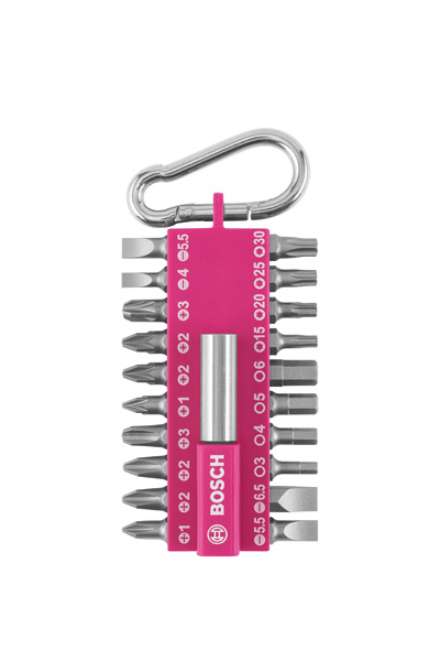 21-teiliges Schrauberbit-Set mit Snap-hook, Pink Produktbild img1 L