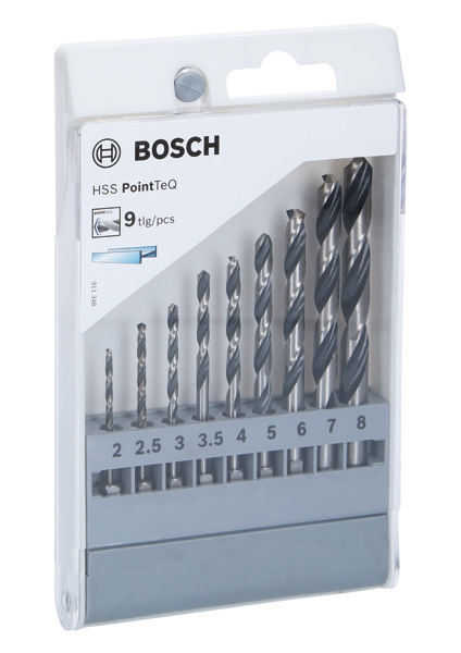 HSS PointTeQ Sechskantbohrer-Set, 9-tlg., 2-8&nbsp;mm Produktbild img2 L