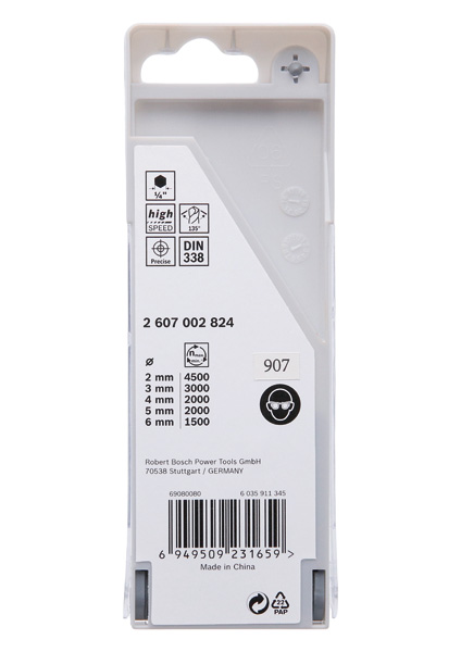 HSS PointTeQ Sechskantbohrer-Set, 5-tlg., 2-6&nbsp;mm Produktbild img3 L