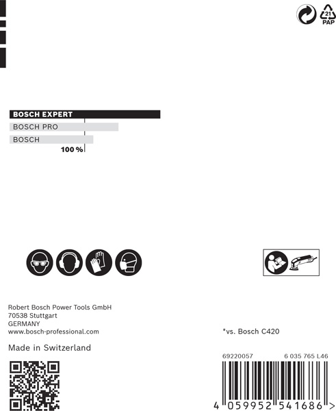 EXPERT C470 Deltaschleifblatt, 93mm, K320, 6 Löcher, 5-tlg. Produktbild img3 L
