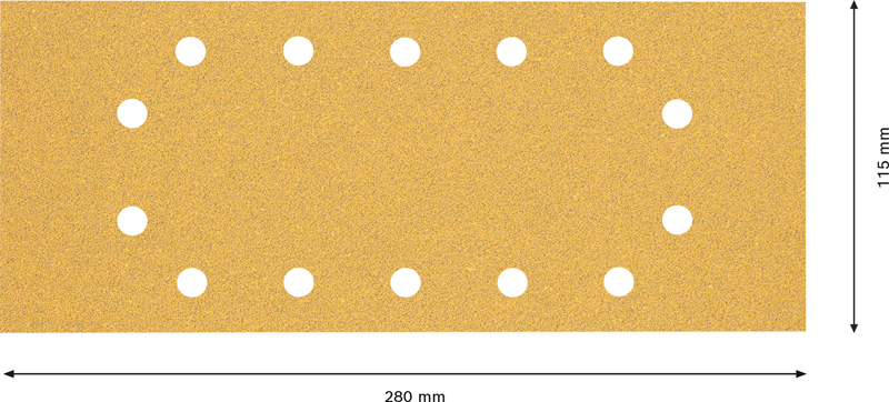 EXPERT C470 Schleifblatt, 115x280mm, K60, 14 Löcher, 10-tlg. Produktbild img5 L