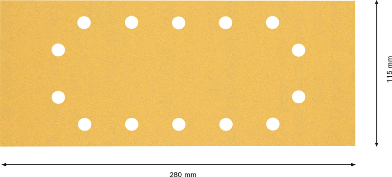 EXPERT C470 Schleifblatt, 115x280mm, K120, 14 Löcher, 10-tlg. Produktbild img5 L