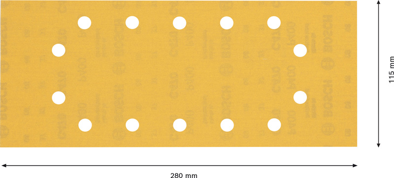 EXPERT C470 Schleifblatt, 115x280mm, K400, 14 Löcher, 10-tlg. Produktbild img5 L