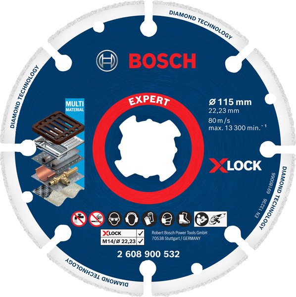 EXPERT Diamond Metal Wheel Trennscheibe, X-LOCK, 115x22,23 mm Produktbild img1 L