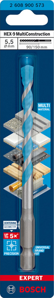 EXPERT HEX-9 Multi Construction Bohrer, 5.5x90x150 mm Produktbild img2 L