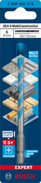 EXPERT HEX-9 Multi Construction Bohrer, 6x60x100 mm Produktbild img2 L