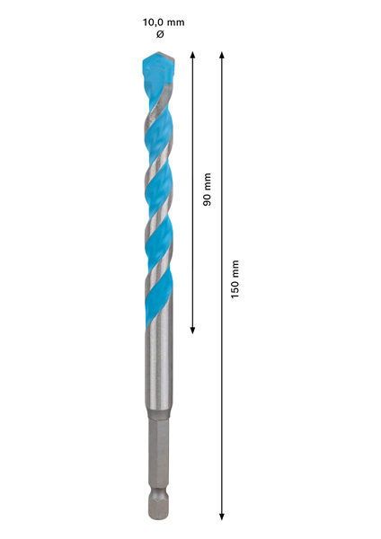 EXPERT HEX-9 Multi Construction Bohrer, 10x90x150 mm Produktbild img3 L