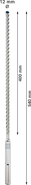 EXPERT SDS max-8X Hammerbohrer, 12x400x540 mm Produktbild img4 L