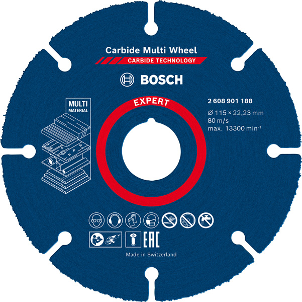 EXPERT&nbsp;Multi Material Carbide-Trennscheibe, 115&nbsp;x&nbsp;22,23&nbsp;mm Produktbild img1 L