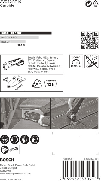 EXPERT AVZ 32 RT10 Schleiffinger für Multifunktionswerkzeuge, 32x53&nbsp;mm Produktbild img4 L