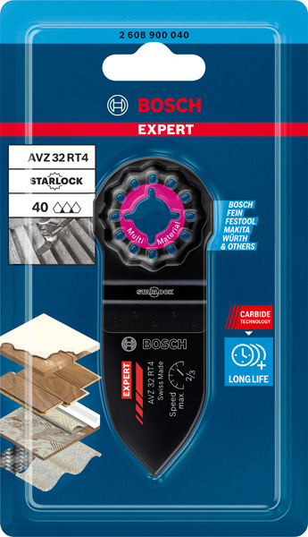 EXPERT AVZ 32 RT4 Schleiffinger für Multifunktionswerkzeuge, 32x53&nbsp;mm Produktbild img3 L