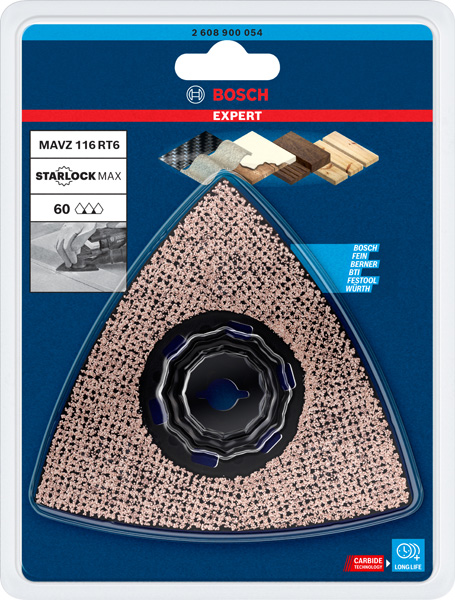 EXPERT MAVZ 116 RT6 Schleifplatte für Multifunktionswerkzeuge, 116 mm Produktbild img3 L