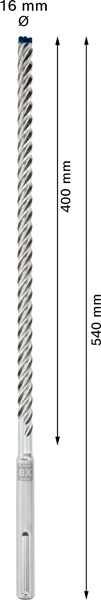 EXPERT SDS max-8X Hammerbohrer, 16x400x540 mm Produktbild img4 L