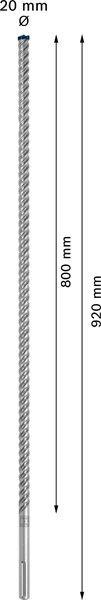 EXPERT SDS max-8X Hammerbohrer, 20x800x920 mm Produktbild img4 L