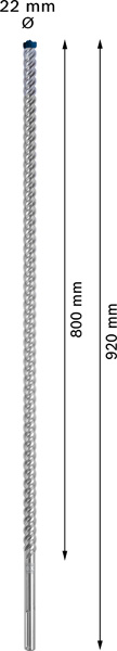 EXPERT SDS max-8X Hammerbohrer, 22x800x920 mm Produktbild img4 L