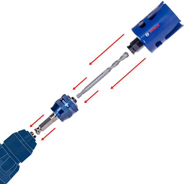 Power Change Plus-Adapter SDS plus mit Bohrer HSS-G 7,15 x 85 mm Produktbild img6 L