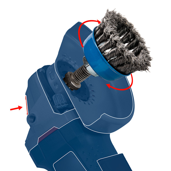 PRO Stainless Steel heavy Topfbürste, 75 x 0,5&nbsp;mm, Gewinde Produktbild img6 L