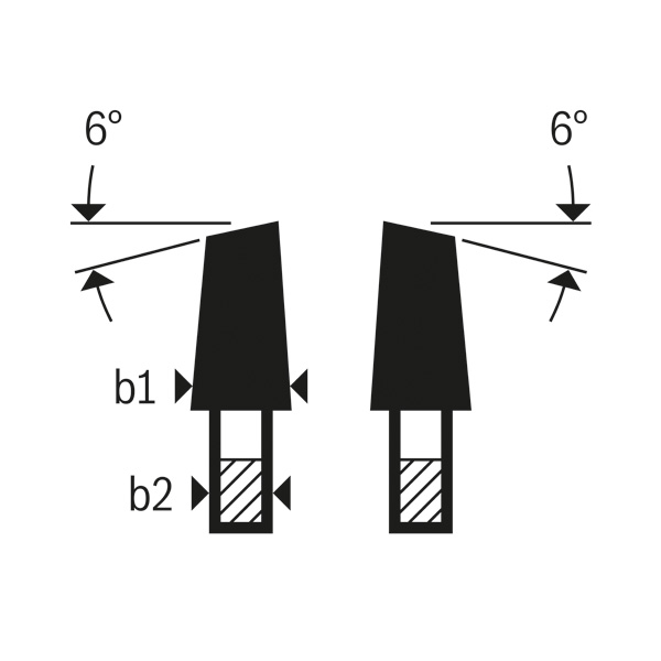 Vorritzblatt konisch, Best for Laminated Panel, 125 x 22 x 2,2 mm, 24 Produktbild img3 L