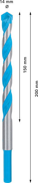 EXPERT CYL-9 Multi Construction Bohrer, 14x150x200 mm Produktbild img4 L