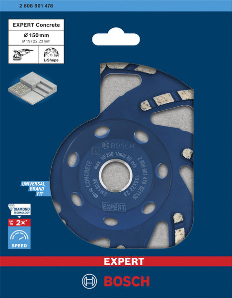 EXPERT Concrete Topfscheibe, 150x22,23x4,5&nbsp;mm Produktbild img2 L