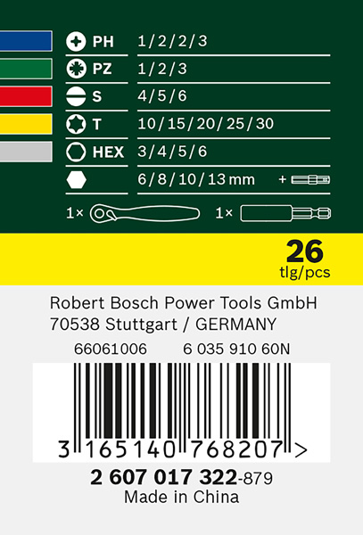 Schrauberbit- und Ratschen-Set, 26-teilig Produktbild img3 L
