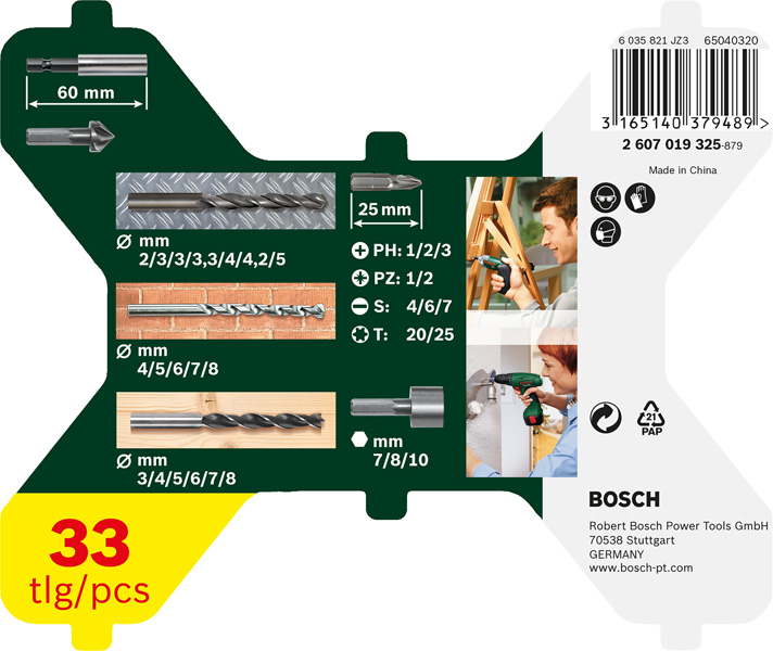 X-Line Bohrer- und Schrauber-Set, 33-teilig Produktbild img3 L