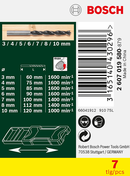 Mini-X-Line-Holzbohrer-Set, 7-teilig Produktbild img3 L