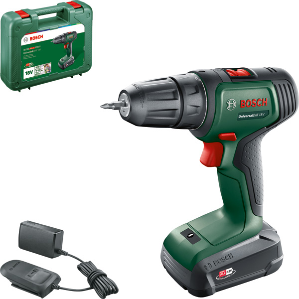Akku-Bohrschrauber UniversalDrill 18V, 1x Akku PBA 18V 1.5Ah Produktbild img1 L