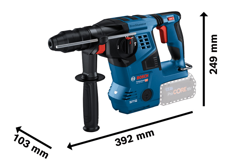 Akku-Bohrhammer mit SDS plus GBH 18V-28 CF Produktbild img3 L