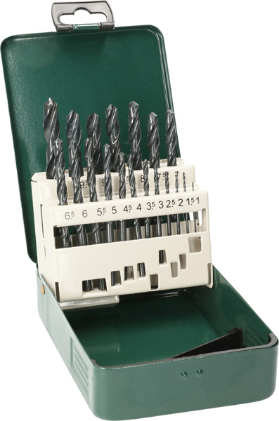 Metallbohrer-Set HSS-R, 19-teilig, 1 - 10 mm, Metallkassette Produktbild img1 L