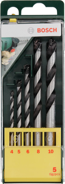 Betonbohrer-Set, HM, 5-teilig, 4 - 10 mm Produktbild img2 L
