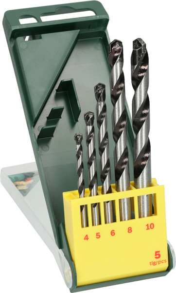 Betonbohrer-Set, HM, 5-teilig, 4 - 10 mm Produktbild img1 L