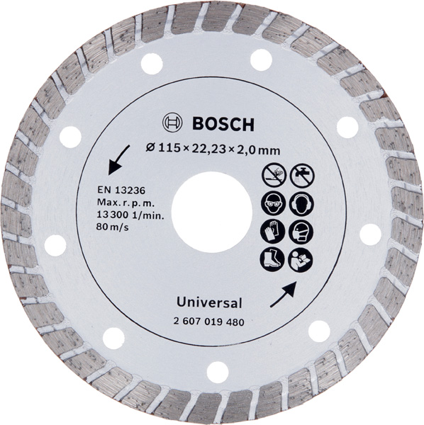 Diamanttrennscheibe Turbo, Durchmesser: 115 mm Produktbild img1 L