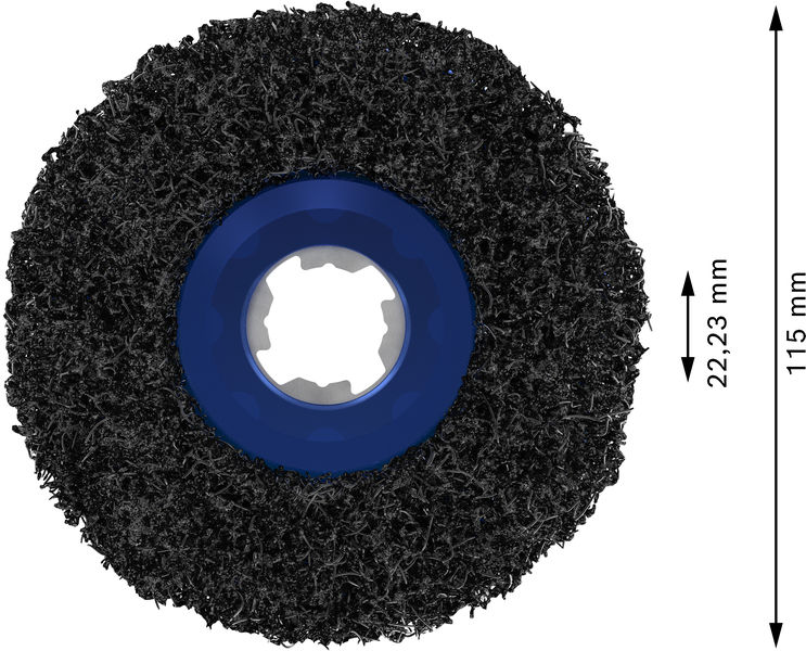 PRO N377 Reinigungsscheibe, 115&nbsp;mm, 22.23&nbsp;mm, X-Lock Produktbild img3 L