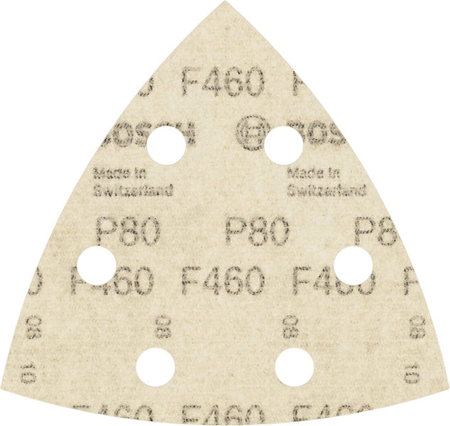 PRO F460 Schleifblatt, 93&nbsp;x&nbsp;93&nbsp;mm; G80, 5-tlg. Produktbild img2 L