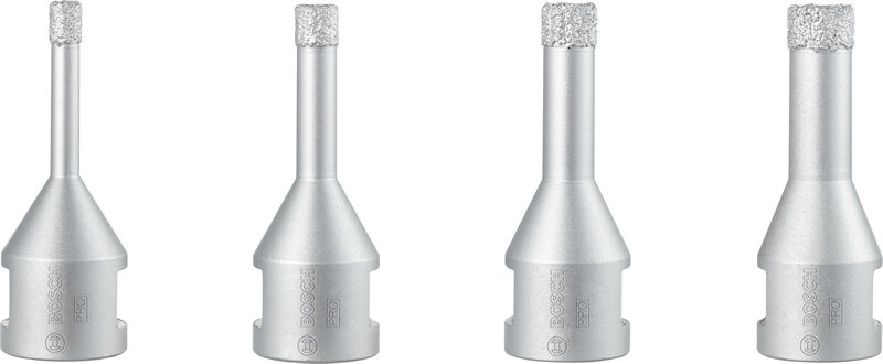 PRO Ceramic Trockenbohrkronen-Set, 6x30, 8x30, 10x30, 12x30&nbsp;mm, M14, 4-tlg. Produktbild img1 L
