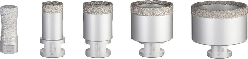 PRO Ceramic Trockenbohrkronen-Set, 68x33/51x33/35x33/25x33/20x33&nbsp;mm, M14, 5-tlg. Produktbild img1 L