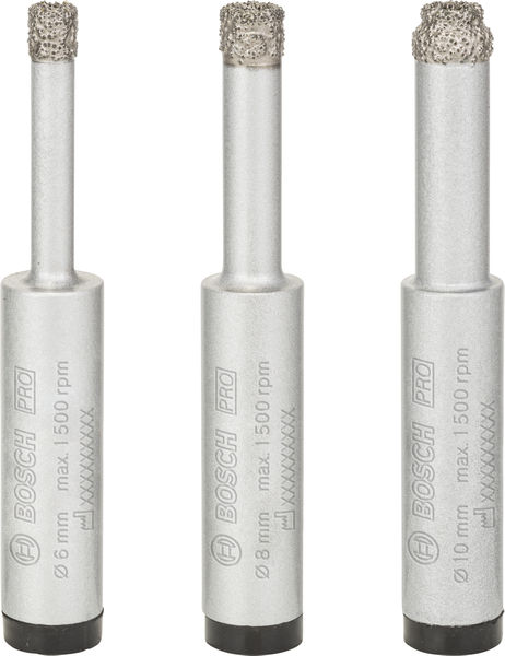 PRO Ceramic dry Bohrer-Set, 6 x 33, 8 x 33, 10 x 33 mm, 3-tlg. Produktbild img1 L