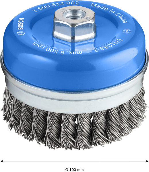 PRO&nbsp;Metal heavy Topfbürste, 100 x 0,8&nbsp;mm, Gewinde Produktbild img4 L
