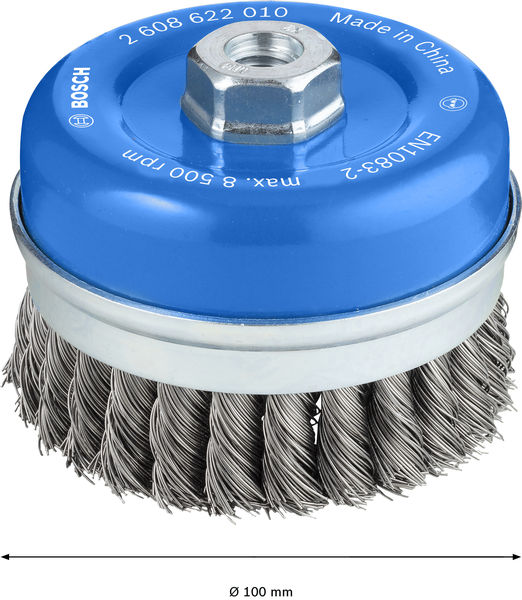 PRO&nbsp;Metal heavy Topfbürste, 100 x 0,5&nbsp;mm, Gewinde Produktbild img4 L