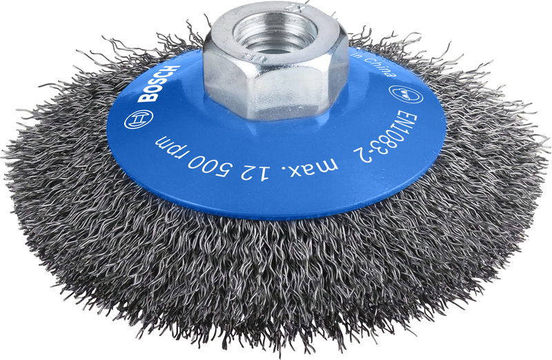 PRO&nbsp;Metal clean Kegelbürste, 100 x 0,3&nbsp;mm, Gewinde Produktbild img1 L