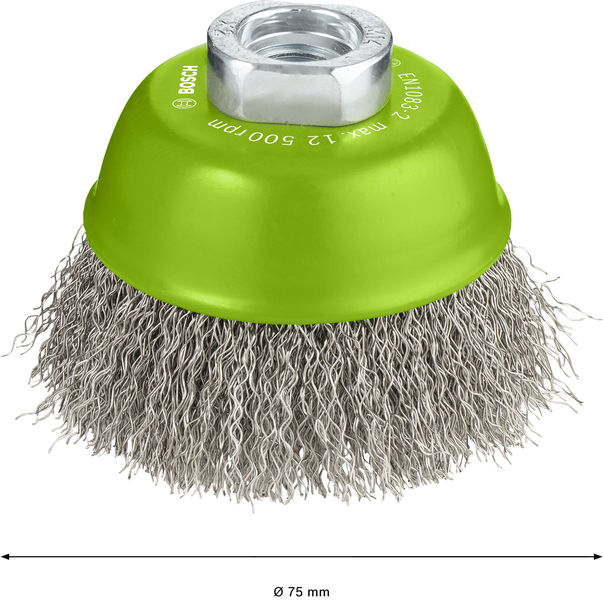PRO Stainless Steel clean Topfbürste, 75 x 0,3&nbsp;mm, Gewinde Produktbild img4 L