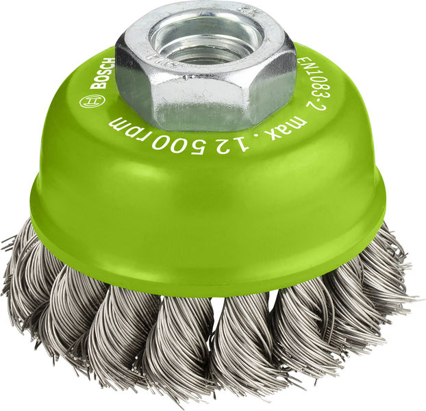 PRO Stainless Steel heavy Topfbürste, 65 x 0,35 mm, Gewinde Produktbild img1 L