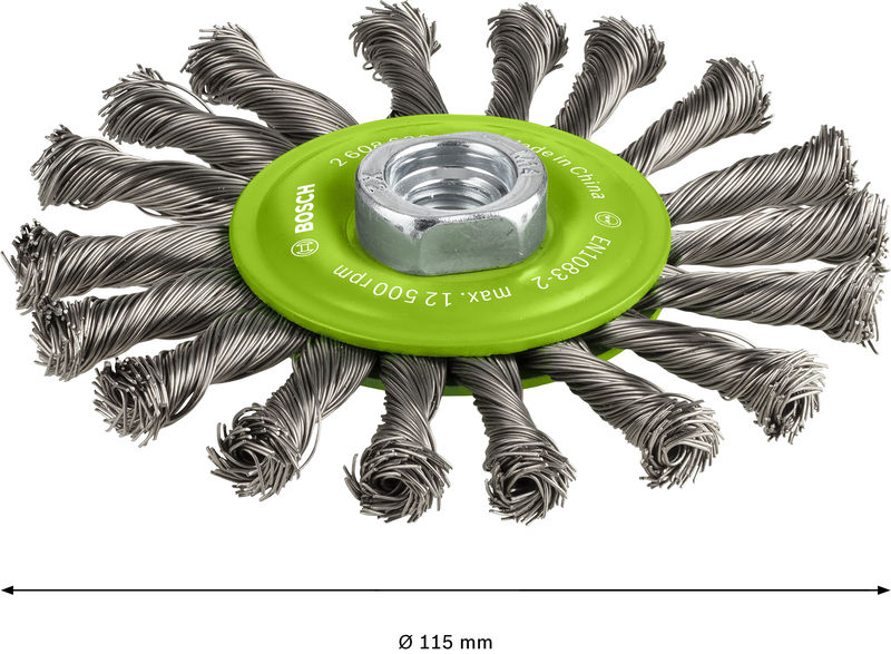 PRO Stainless Steel heavy Scheibenbürste, 115 x 0,5 mm, Gewinde Produktbild img4 L