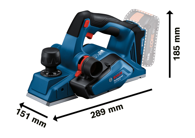 Akku-Hobel GHO 18V-26 in L-BOXX Produktbild img3 L