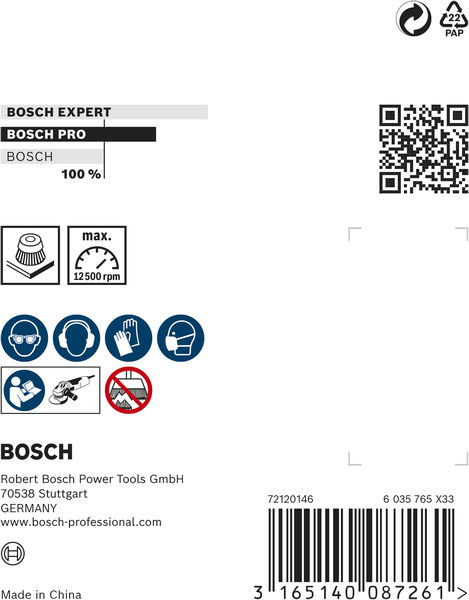 PRO Stainless Steel heavy Topfbürste, 75 x 0,5&nbsp;mm, Gewinde Produktbild img3 L