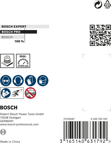 PRO&nbsp;Metal heavy Topfbürste, 75 x 0,35&nbsp;mm, Gewinde Produktbild img3 L