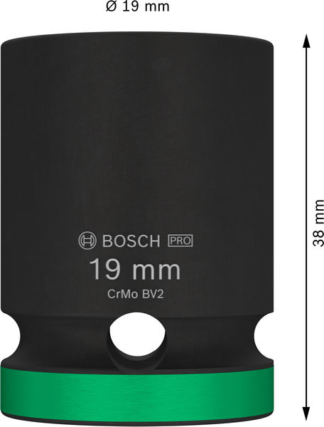 PRO Impact Steckschlüsselsatz, 1/2", 19&nbsp;mm, Standard Produktbild img3 L